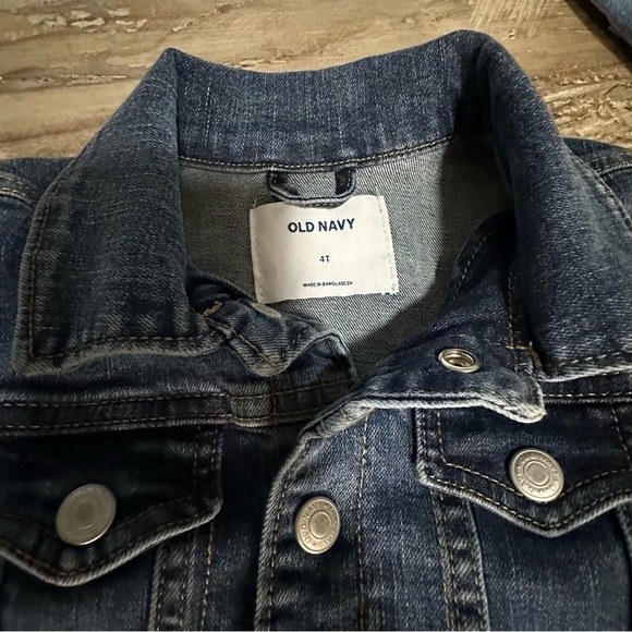 Old Navy & Children’s Place Denim Jacket Romper And Shorts SZ 4T/6 GUC 3 Piece - Picture 3 of 6